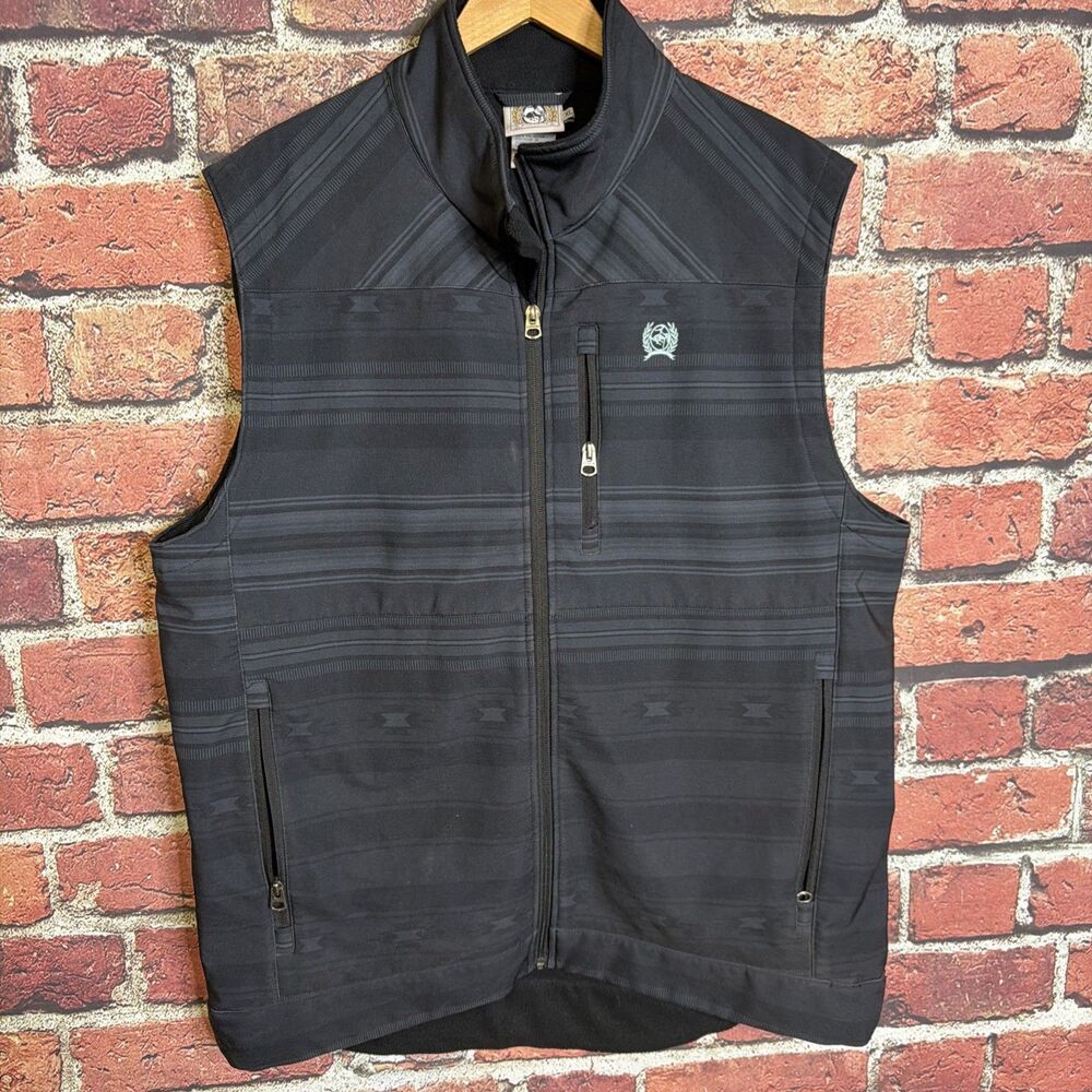 Cinch Western Wear Men’s XL Black Fleece Lined Vest
